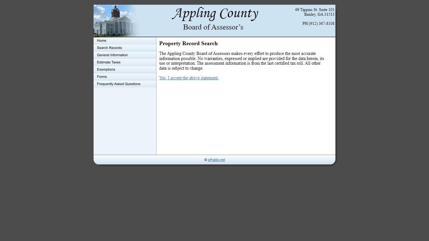 Appling County Assessor's Website - Schneider Geospatial